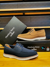 Cargar imagen en el visor de la galería, Casual azul y camel
