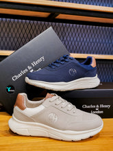 Cargar imagen en el visor de la galería, casual Charles Beige y azul
