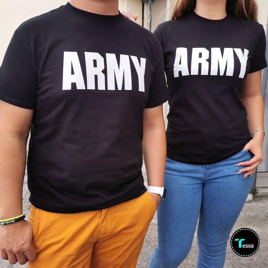 Camiseta negra Army