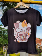 Cargar imagen en el visor de la galería, Blusa Gato coffee
